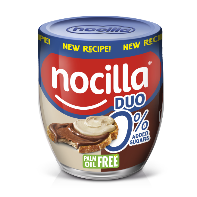 Nocilla DUO 0% sugar added